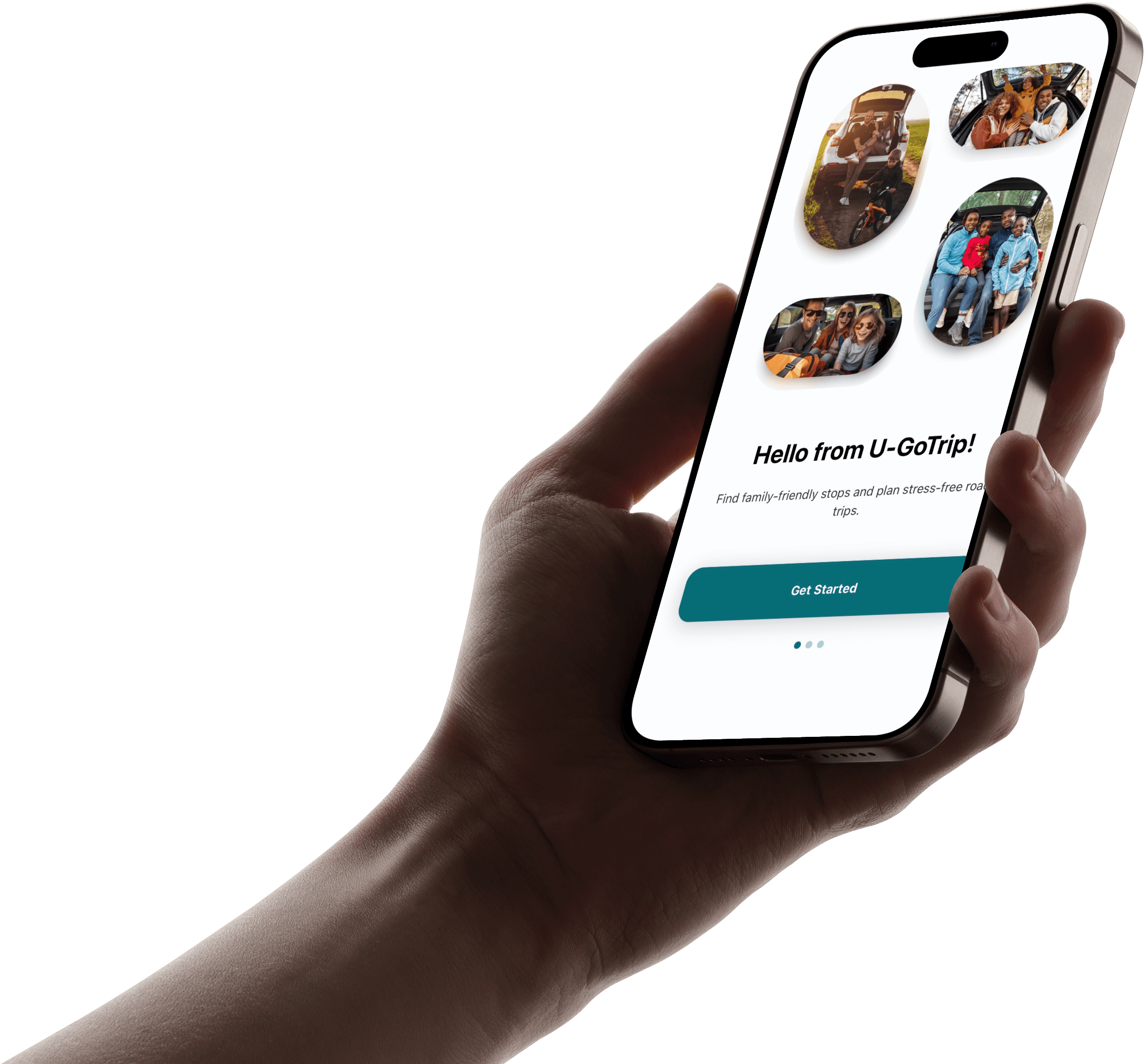 A second view of the U-GoTrip mobile app